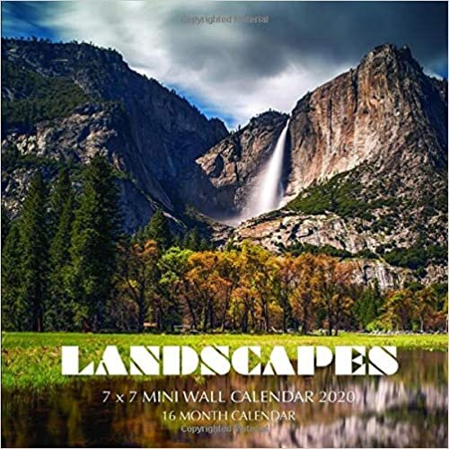 indir Landscapes 7 x 7 Mini Wall Calendar 2020: 16 Month Calendar