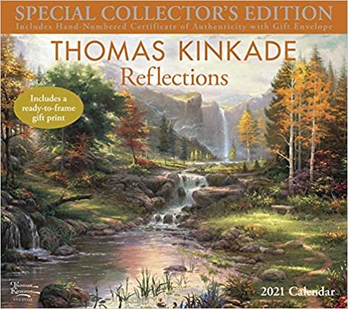 ダウンロード  Thomas Kinkade Special Collector's Edition 2021 Deluxe Wall Calendar: Reflections 本