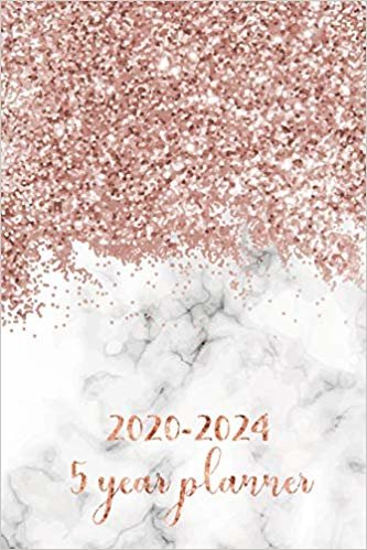 اقرأ 5 Year Planner 2020-2024: Pocket Monthly Schedule Organizer, Agenda Planner For The Next Five Years, 60 Months Calendar, Appointment Notebook with Glitter marble cover الكتاب الاليكتروني 
