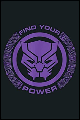 Marvel Black Panther Finder Your Power Purple Logo: Notebook Planner - 6x9 inch Daily Planner Journal, To Do List Notebook, Daily Organizer, 114 Pages