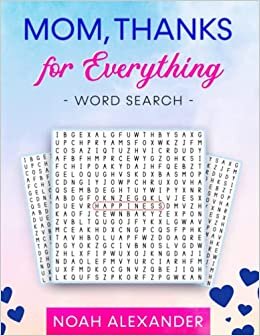 تحميل Mom Thanks for Everything Word Search: 100 Positive and Happy Word Search Puzzles for Mom