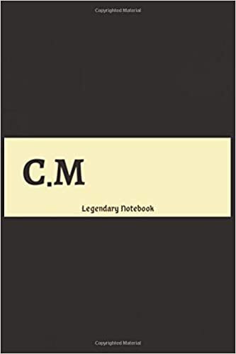 C.M : Brouwn Monogram Personalized Notebook With Two Initials.: Matte Soft Cover Professional Style, And Geometric Design for Men & Women with 120 Blank Wide Lined Pages indir