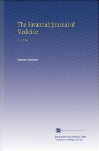 The Savannah Journal of Medicine: V. 3 1860 indir