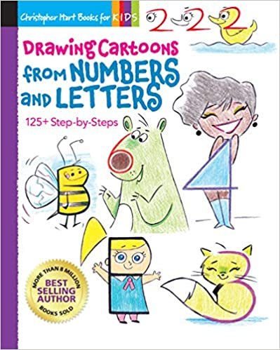 Drawing Cartoons from Numbers and Letters, Volume 5: 125+ Step-By-Steps (Drawing Shape by Shape, Band 5) indir