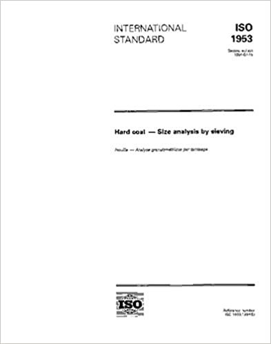 تحميل ISO 1953:1994, Hard coal -- Size analysis by sieving