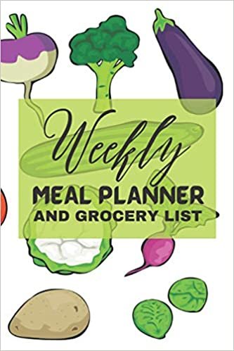 Weekly Meal Planner and Grocery List: Shopping Organizer Templates