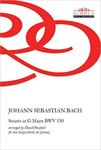 J.S Bach: Sonata No. 6 in G Major BWV 530 arranged for two harpsichords or pianos (Nimbus Music Publishing NMP1099) indir
