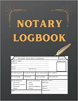 تحميل Notary Logbook: Notary Journal &amp; Log book