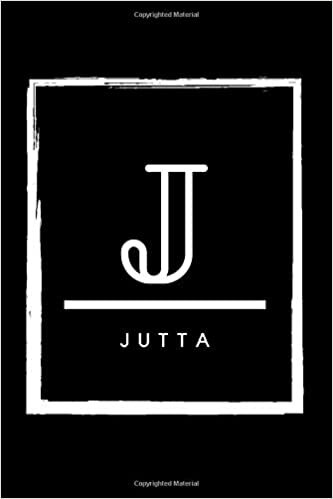J - Jutta: Monogram initial J for Jutta notebook | Birthday Journal Gift | Lined Notebook /Pretty Personalized Name Letter Journal Gift for Jutta | 6x9 Inches , 100 Pages , Soft Cover, Matte Finish indir