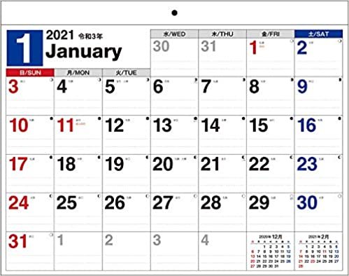 ダウンロード  2021年 書き込み式シンプルカレンダー リングレスエコタイプ B4ヨコ 【K1】 ([カレンダー]) 本