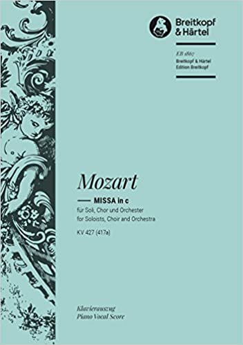 Mass in C minor (K. 427 / 417a) - completed from Mozart's sources - soloists, mixed choir and orchestra - vocal/piano score - (EB 1867) indir