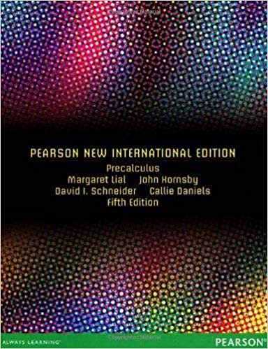 Precalculus: Pearson New International Edition , Ed. :5