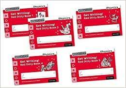 Read Write Inc - Phonics Get Writing! Red Ditty Books 1-5 Mixed Pack of 5