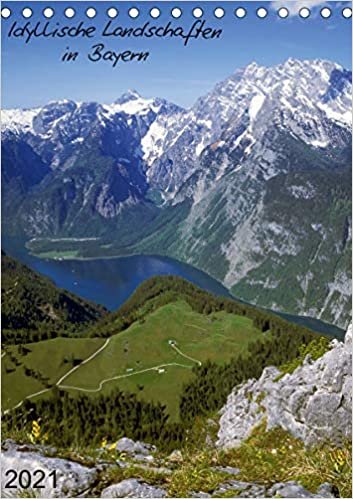 indir Idyllische Landschaften in Bayern (Tischkalender 2021 DIN A5 hoch): Urlaubsland Bayern (Monatskalender, 14 Seiten )