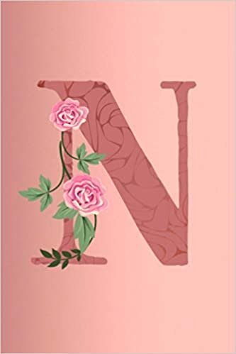 indir N: Letter N Monogram Initials Rose Flowers Floral Notebook &amp; Journal
