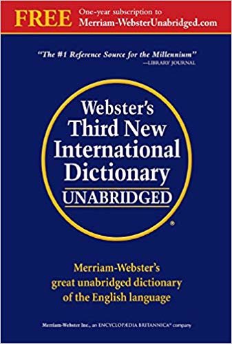 webster من ثالث جديدة International قاموس of the اللغة باللغة الإنجليزية اقرأ