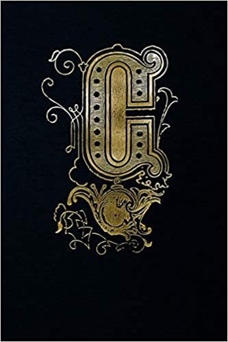 Notebook: Art Nouveau Initial C - Gold on Black - Lined composition Notebook / Diary / Journal - 6"x9", 140 Pages - purse size (Vintage Monograms) indir