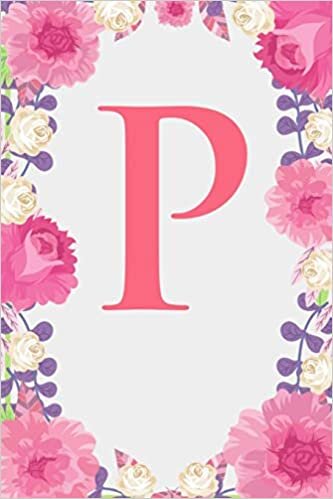 indir P: Letter P Monogram Initials Pink Rose Floral Notebook &amp; Journal
