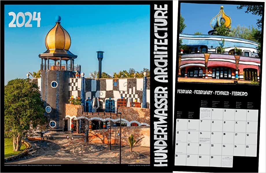 Hundertwasser Broschuerenkalender Architektur 2024