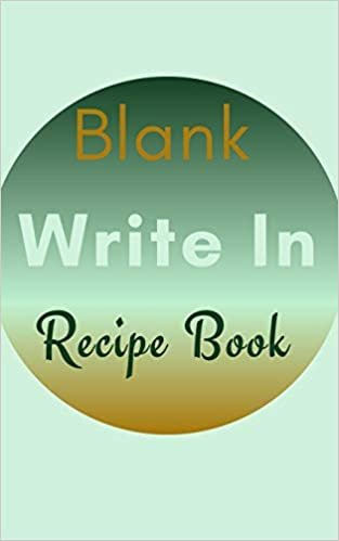 تحميل Blank Write In Recipe Book (Light Green Brown Themed Cover)