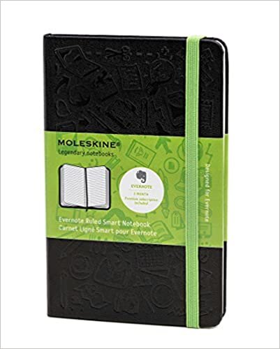  بدون تسجيل ليقرأ Moleskine Evernote Smart Notebook, Hard Cover, Pocket (3.5" x 5.5") Ruled/Lined, Black
