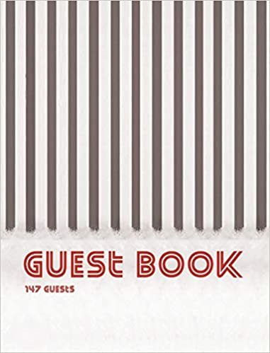 Guest Book, 147 Guests, Blank Write-in Notebook. indir