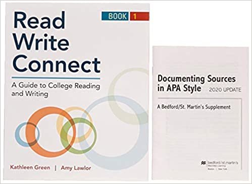 تحميل Read, Write, Connect, Book 1 &amp; Documenting Sources in APA Style: 2020 Update