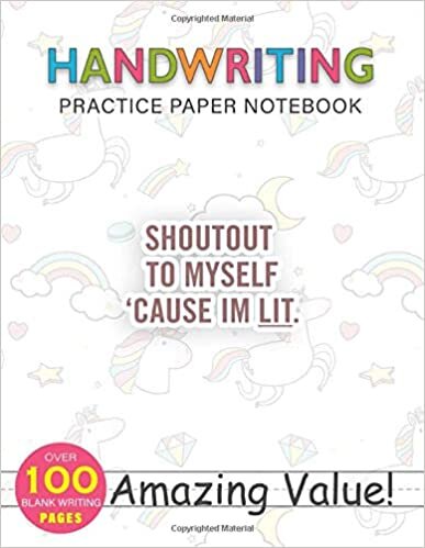 Notebook Handwriting Practice Paper for Kids Shoutout to myself cause I m li for men women and kid: Gym, PocketPlanner, Journal, Daily Journal, Weekly, 114 Pages, 8.5x11 inch, Hourly indir