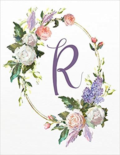 R: White Pink Floral 3-Year Monthly Calendar 2020-2022 (White Pink Floral Alphabet Series - Letter R, Band 18) indir