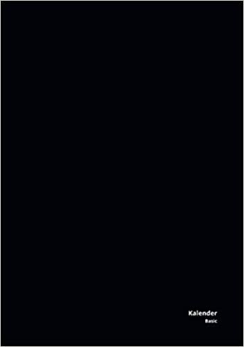indir Kalender Basic - Wochenplaner, undatiert - Umschlag schwarz, Hardcover Fadenbindung, 19 x 27 cm, 132 Seiten