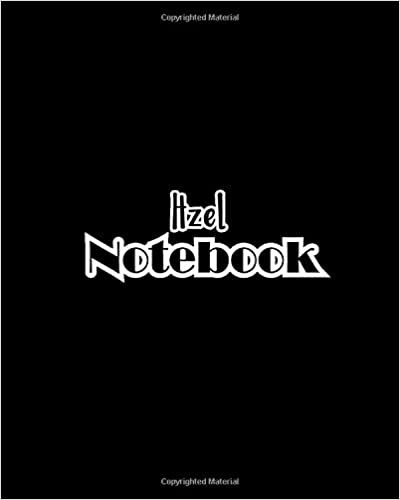 indir Itzel Notebook: 100 Sheet 8x10 inches for Notes, Plan, Memo, for Girls, Woman, Children and Initial name on Matte Black Cover