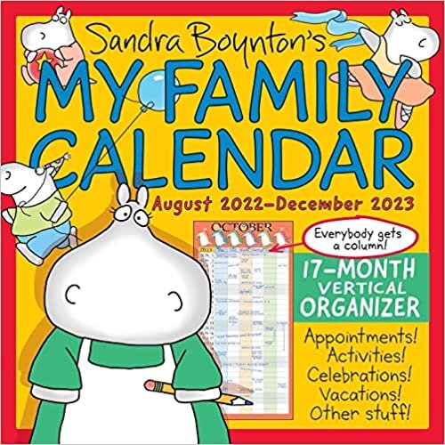 My Family Calendar 17-Month 2022-2023 Family Wall Calendar