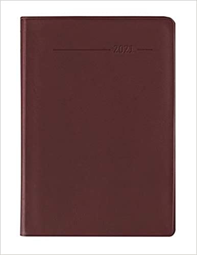 indir Minitimer PVC rot 2021 - Taschenplaner A6 - 1 Woche 2 Seiten - 192 Seiten - Notiz-Heft - Alpha Edition