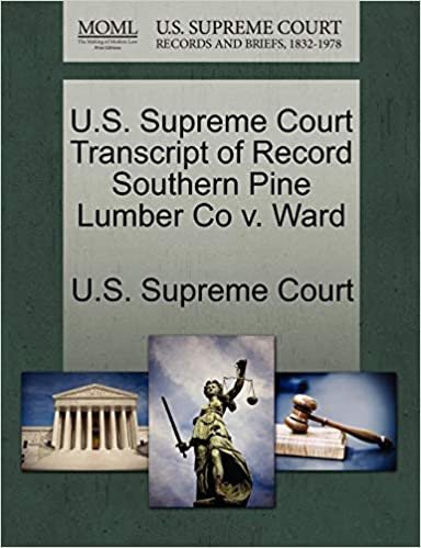 indir U.S. Supreme Court Transcript of Record Southern Pine Lumber Co v. Ward