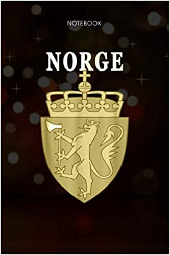 6x9 inch Lined Notebook Norge Heritage Norway Coat of Arms: Finance, Homework, Money, 114 Pages, Personal, Daily Journal, 6x9 inch, Lesson