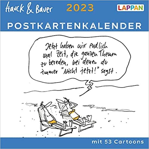 ダウンロード  Hauck & Bauer Postkartenkalender 2023: Cartoons zum Aufstellen und Verschicken 本