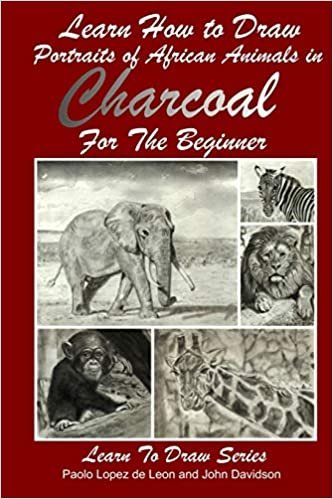 تحميل Learn How to Draw Portraits of African Animals in Charcoal For the Beginner