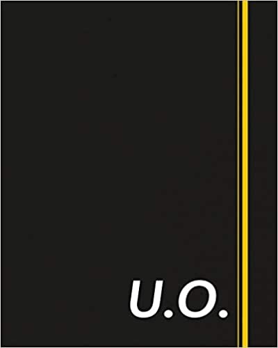 U.O.: Classic Monogram Lined Notebook Personalized With Two Initials - Matte Softcover Professional Style Paperback Journal Perfect Gift for Men and Women indir