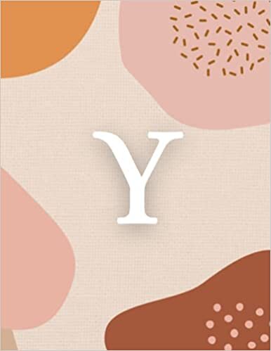 Y: Monogram Lined Journal | 120 Pages | Large 8.5 x 11 inches (Boho Chic Monogram Journals) indir