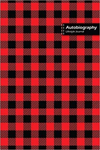 Autobiography Lifestyle Journal, Blank Write-in Notebook, Dotted Lines, Wide Ruled, Size (A5) 6 x 9 In (Red) اقرأ