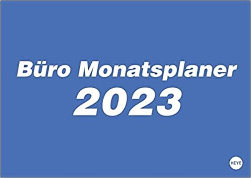 Buero Monatsplaner Kalender 2023
