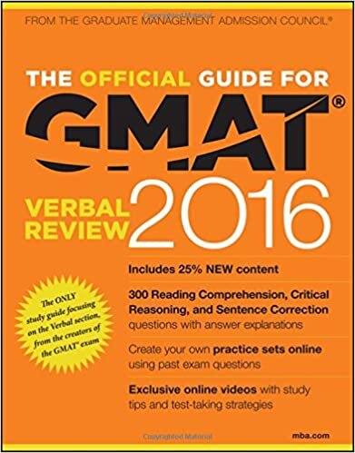 ダウンロード  The Official Guide for GMAT Verbal Review 2016 with Online Question Bank and Exclusive Video 本