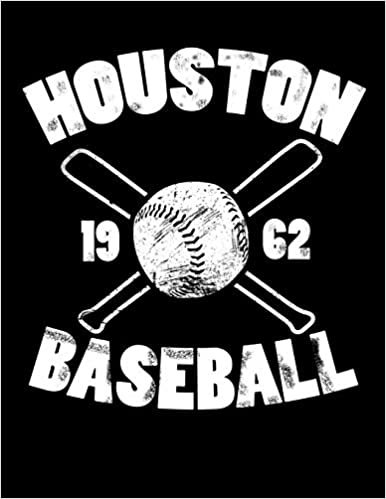 Houston Baseball: Vintage and Distressed Houston Baseball Notebook for Baseball Lovers indir