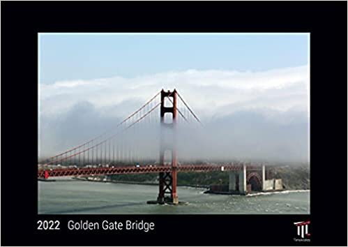 ダウンロード  Golden Gate Bridge 2022 - Black Edition - Timokrates Kalender, Wandkalender, Bildkalender - DIN A3 (42 x 30 cm) 本