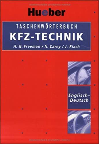 Taschenwörterbuch KFZ-Technik, Englisch-Deutsch indir
