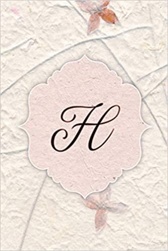 indir H: Western Wallflower Petal Journal, Monogram Initial Letter H Lined Pages Flower Notebook