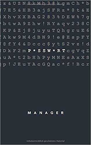 Passwort Manager: Notizbuch für Zugangsdaten mit Register A-Z indir