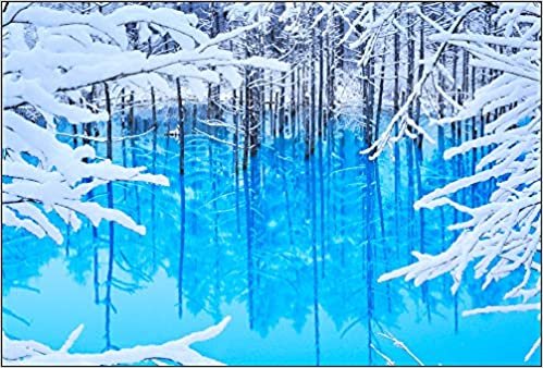【Amazon.co.jp 限定】雪化粧する青い池 美瑛町 ポストカード3枚セット P3-180