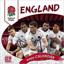 England Rugby Union 2020 Calendar - Official Square Wall Format Calendar