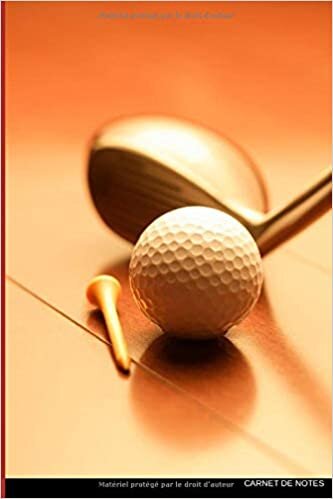 Carnet de notes Passionné Golf: 120 pages, intérieur décoré | caddy, golfeur, green, balle | Cadeau Anniversaire Noël Homme, F, Ado indir